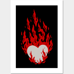 Burn the heart Posters and Art